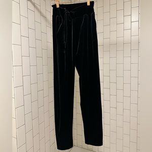 Commando joggers Velvet black drawstring high rise pockets